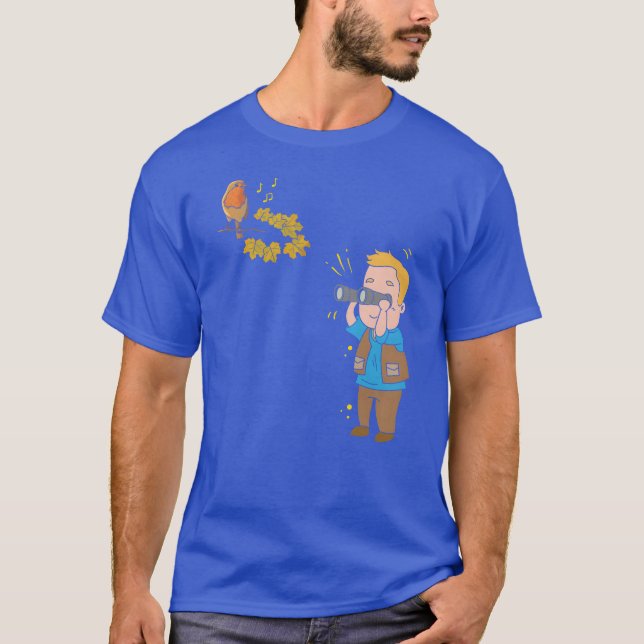 T-shirt Oiseau observer Ornithologistwitcher Cadeau cadeau (Devant)