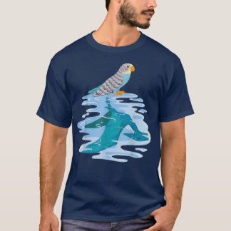 T-shirt Oiseau Parrot Oiseau Motif Animaux Amusants Motiva