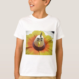 T-shirt Oiseau sculpté en Tournesol Imprimer