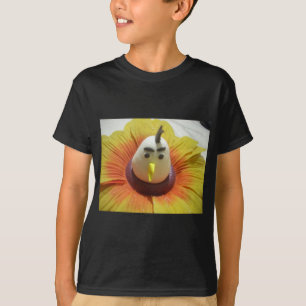 T-shirt Oiseau sculpté en Tournesol Imprimer