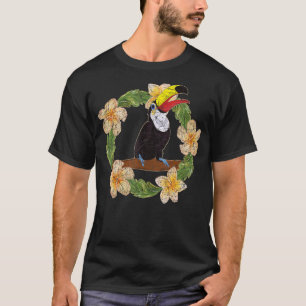 T-shirt Oiseau tropical Forêt humide Animal Floral Toucan