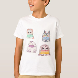 T-shirt Oiseaux avec masques faciaux. 2020 oiseaux