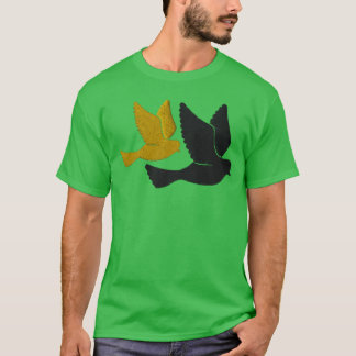 T-shirt Oiseaux brodés drôle