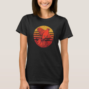 T-shirt Oiseaux cardinaux vintage Oiseau cardinal rouge