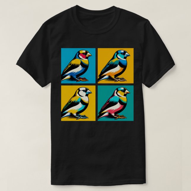 T-shirt Oiseaux Cool Gouldian Finch (Design devant)