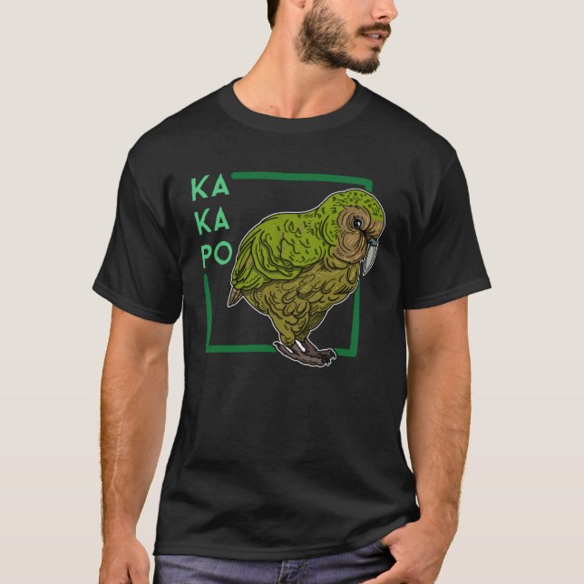 T-shirt Oiseaux de Kakapo biologiste ornithologue ornithol (Devant)