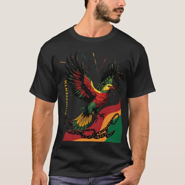 T-shirt Oiseaux de la liberté du 19ème siècle qui s'envole (Devant)