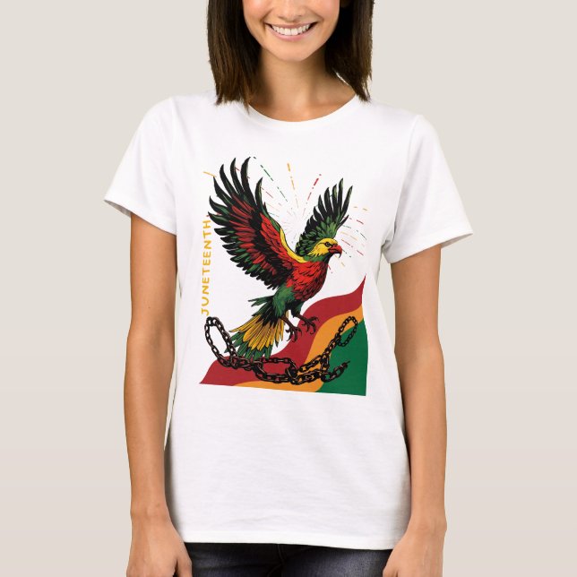 T-shirt Oiseaux de la liberté du 19ème siècle qui s'envole (Devant)