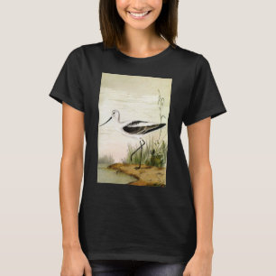 T-shirt Oiseaux de rivage de la vie marine vintage, oiseau