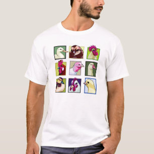 T-shirt Oiseaux de volaille : Volailles (poulet, canard,