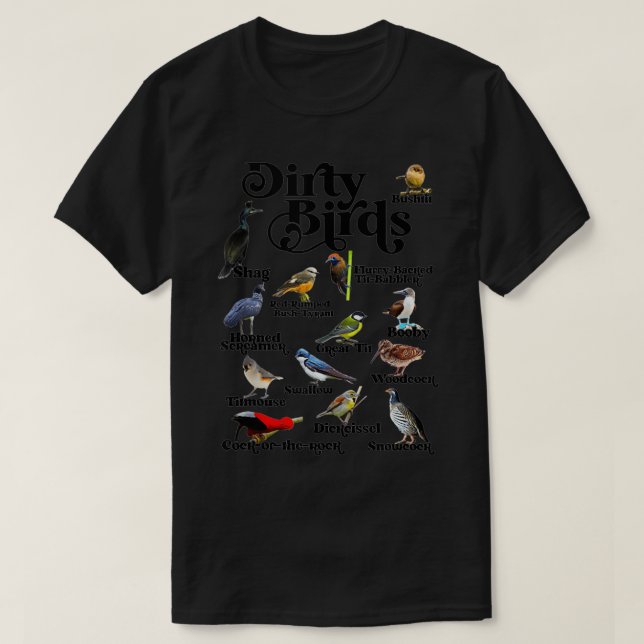 T-shirt Oiseaux Drôle Et Oiseaux De Langage Foul Pour Oise (Design devant)
