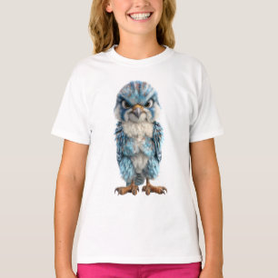 T-shirt Oiseaux Enfants Raptor Bleu Enragé
