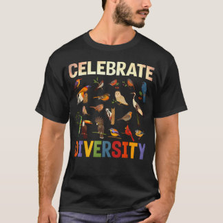 T-shirt Oiseaux Espèces d'oiseaux Animaux Célébrer la Dive