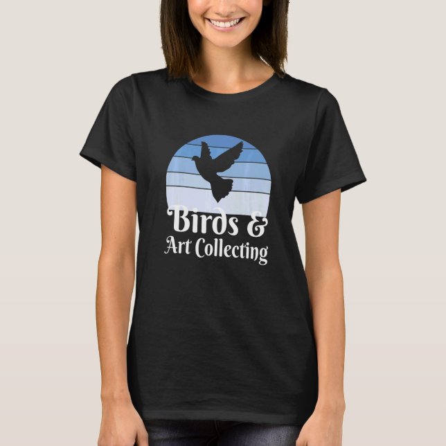 T-shirt Oiseaux Et Collecte (Devant)