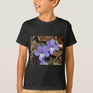T-shirt Oiseaux fleur sauvage-Pied Violet III Cadeaux et v