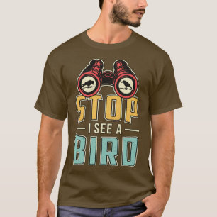 T-shirt Oiseaux Observation Retro Arrêt Je Vois Un Oiseau