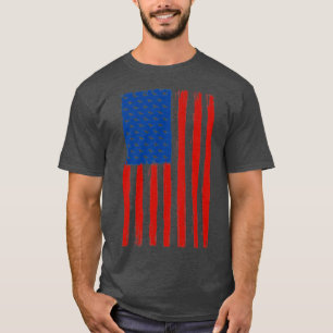 T-shirt Oiseaux observer le drapeau américain Oiseaux Oise