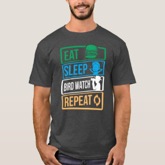 T-shirt Oiseaux Oiseaux Amoureux Manger Dormir Oiseau Obse
