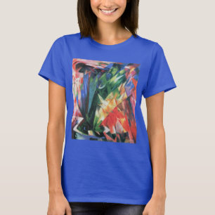 T-shirt Oiseaux (Vogel) de Franz Marc, Art Cubisme Vintage