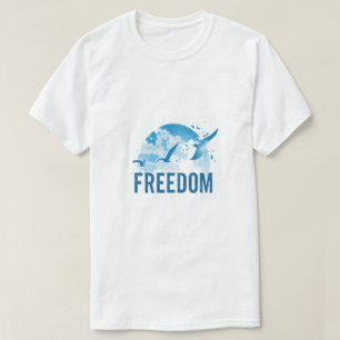 T-Shirt Oiseaux Volants Liberté – Nature Inspirati