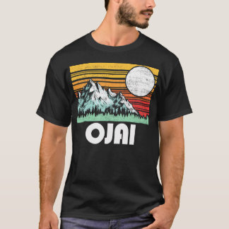 T-shirt Ojai Montagnes Californie Amp Soleil Rétro