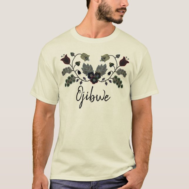 T-shirt Ojibwe Beurre Motif Fleur Jaune (Devant)