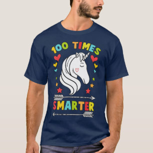 T-shirt OK 100 jours de l'école mignon cadeau licorne pour