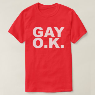 T-SHIRT OK GAI. UN OK