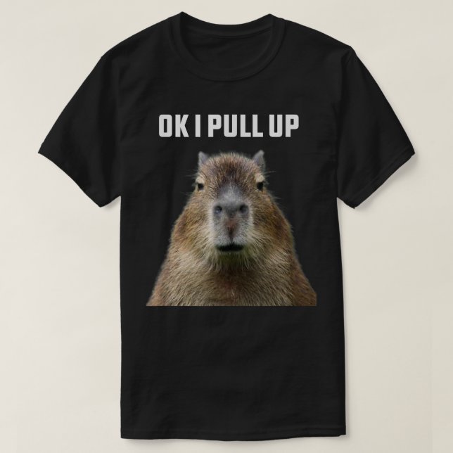 T-shirt Ok, J'Ai Retiré Capybara (Design devant)