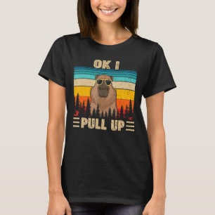 T-shirt Ok J'Ai Tiré Des Lunettes Capybara Mème À Benne
