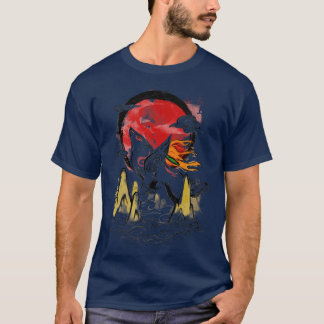 T-shirt Okami Encre Japonaise Belle Esprit Wolf Gam Vidéo