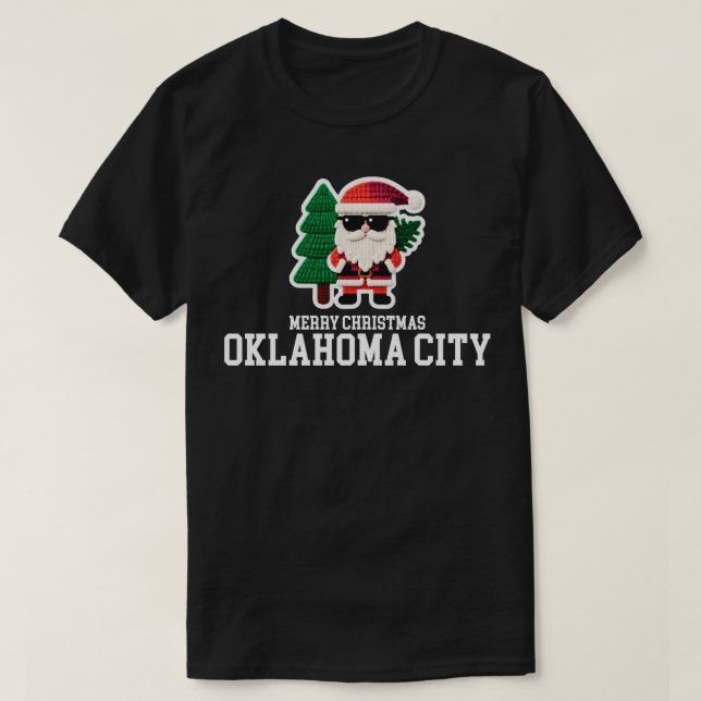 T-shirt Oklahoma City Noël (Design devant)