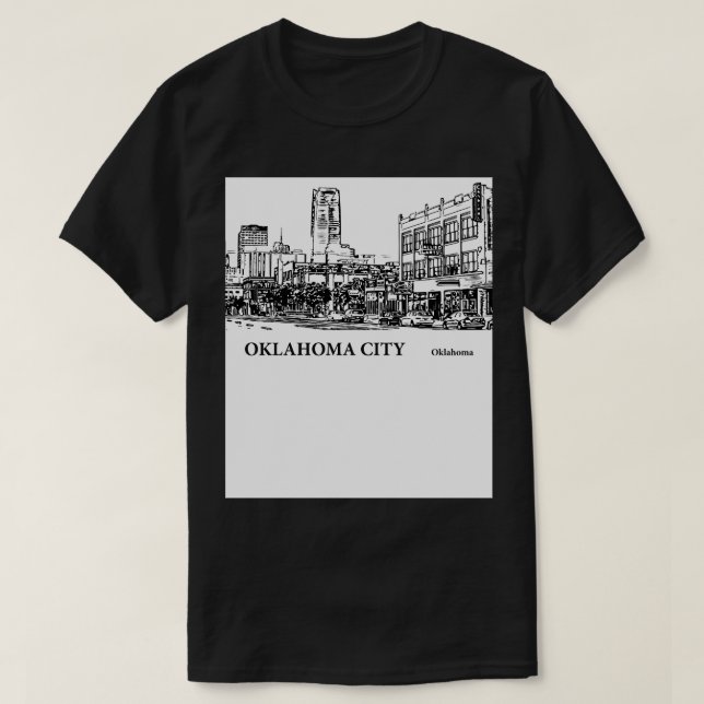 T-shirt Oklahoma City Oklahoma 5 (Design devant)