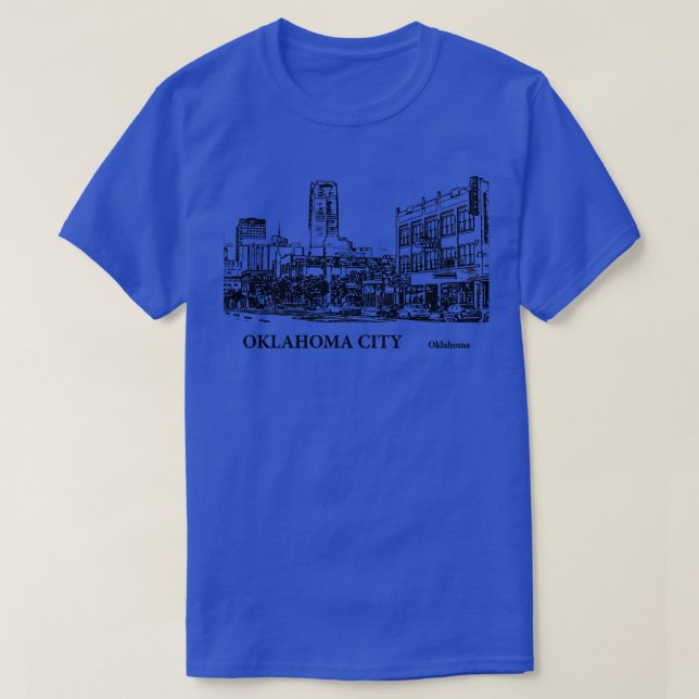 T-shirt Oklahoma City Oklahoma 6 (Design devant)