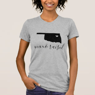 T-shirt Oklahoma est née et a grandi Tee State
