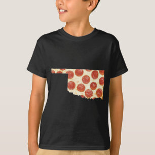 T-SHIRT OKLAHOMA PIZZA PEPPERONI PIZZA STATE