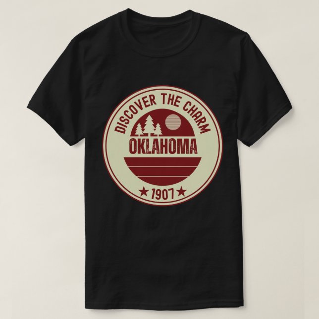 T-shirt Oklahoma Sooners State - OK Idée cadeau (Design devant)