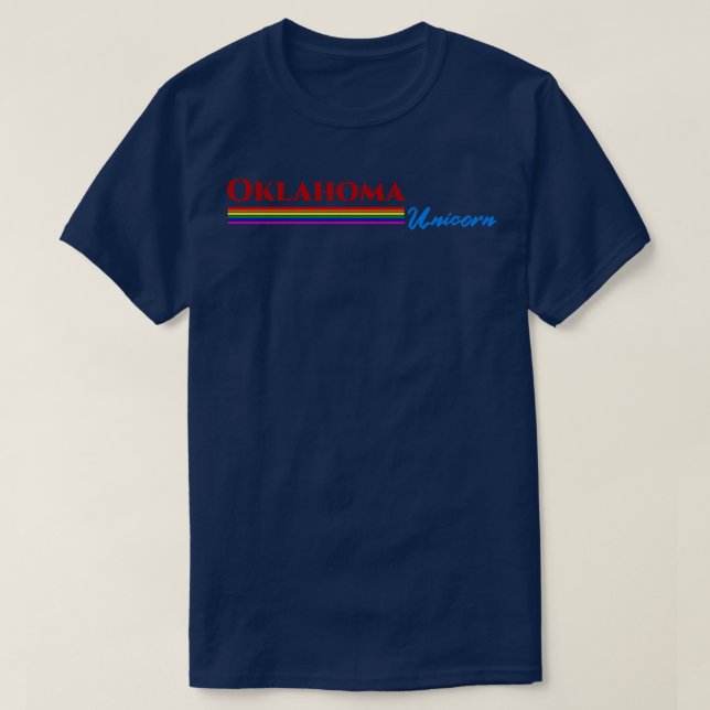 T-shirt Oklahoma Unicorn Cadeau (Design devant)