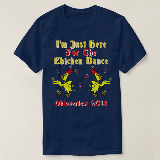 T-shirt Oktoberfest 2022 Bière allemande de danse du poule (Design devant)