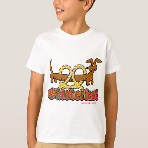 T-shirt Oktoberfest-Bande-Bretzel-Doxie