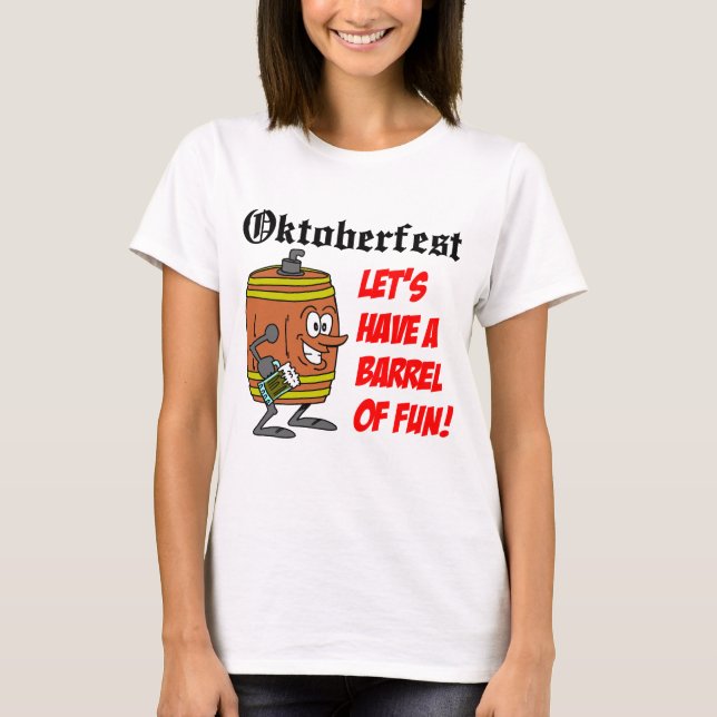 T-shirt Oktoberfest Barrel De Fun (Devant)