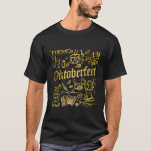 T-shirt Oktoberfest Bavarois Prost Bière Wurst Allemagne G