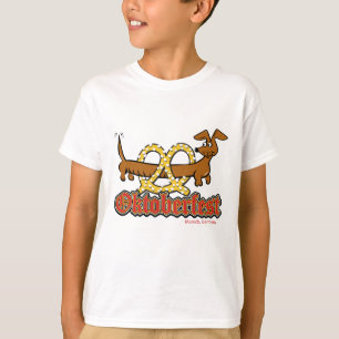 T-shirt Oktoberfest Dachshund et Pretzel