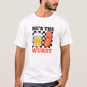 T-shirt Oktoberfest He's The Wurst Funny German Couple