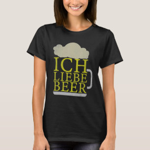 T-shirt Oktoberfest Ich Love Bière rétro Allemagne Bavaroi