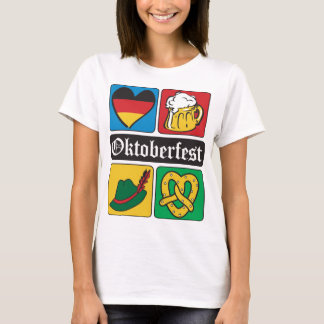 T-shirt Oktoberfest Icônes allemandes