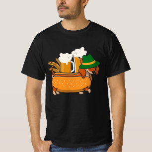 T-shirt Oktoberfest Pretzel Dachshund Wiener Hotdog allema