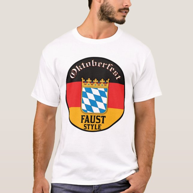 T-shirt Oktoberfest - style de Faust (Devant)