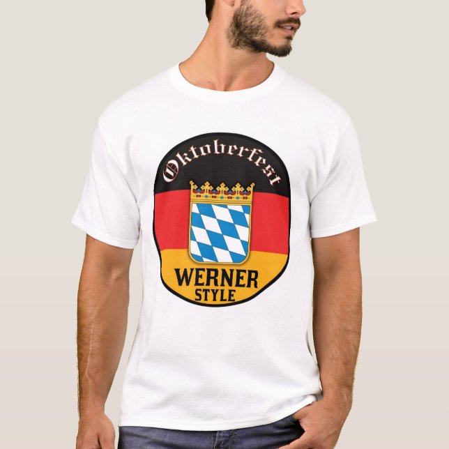 T-shirt Oktoberfest - style de Werner (Devant)