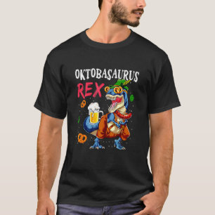T-shirt Oktoberfest T-Rex Lederhosen Dinosaur Cos Bavarois
